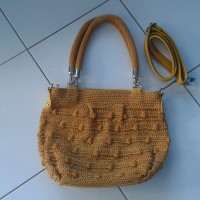 Tas Rajut Jogja Hobo Ulir / Murah (Kuning)