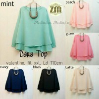 ZT DARA TOP JUMBO(Jilbab,mukena,gamis wanita muslim,gaun pesta)