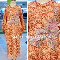 Dress Kaftan / Muslim / Kebaya Gamis Maxi Full Brokat / Gaun Brukat 04