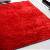 Karpet / matras bulu boneka / rasfur polos tanpa karakter