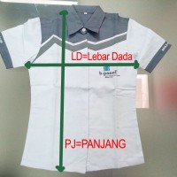 Jual Seragam Kemeja bahan American Drill (sudah termasuk bordir*) Murah