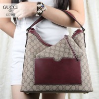 Tas Wanita Tas Gucci HOBO Waterproof Leather like Ori 2in1 (7569)