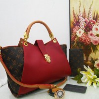 Tas Wanita ber merk model terbaru elegan LV Elle Lidah Merah