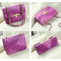 TAS MINI CLUTCH JINJING WANITA UNGU MUDA BAGUS GOTHIC GOSH FOSSIL KECE