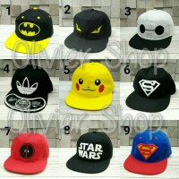 Jual Topi Snapback Anak ( Boy hiphop canvas superhero Starwars ) Murah