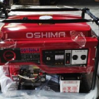 genset HONDA OSHIMA 7500LX 5000watt stater elektrik, roda ,accu,baru