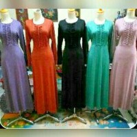 GAMIS JERSEY POLOS SILANG / KEPANG DRESS MAXI