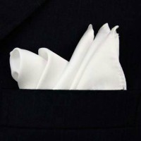 Jual pocket square white sapu tangan jas (untuk kantong) Murah