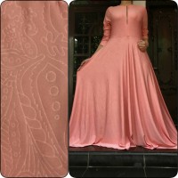 gamis maxi jersey emboss salem