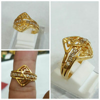 Jual Cincin Lapis Emas 23k Baru | Aksesoris Perhiasan Wanita Online