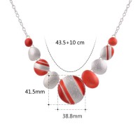 Jual Kalung Etnik warna-warni lapis perak (Bijoux Fashion Ethnic Necklace) Murah