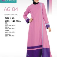 Gamis Alnita AG-04 Fanta Baju Muslim Bahan Kaos CVC
