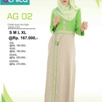 Gamis Alnita AG-02 Coksu Baju Muslim Bahan Kaos CVC