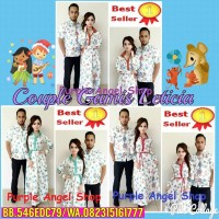 Couple Gamis Hijab Muslimah Batik Leticia