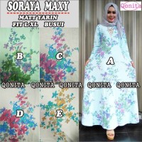 soraya maxy bahan yarin / gamis bunga