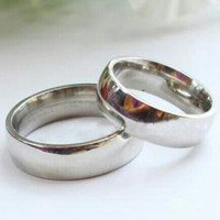 Cincin Couple Sehati Full Silver Metalic Ce*** L Ns.096