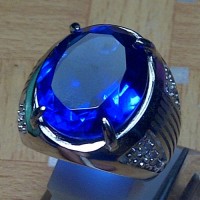 Cincin Batu Blue Obsidian