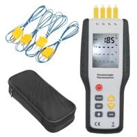 Jual 4-Channel tipe K Thermocouple Digital LCD Thermometer dengan data HOLD Murah