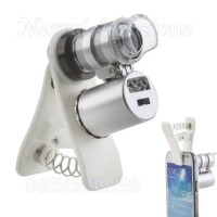 Jual Loupe microscope mini 30x 50x led uv bisa untuk hp Murah