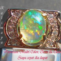 Jual Natural Rainbow White Opal / Kalimaya (Bukan Bacan ,Bukan Garnet ) Murah