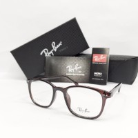 Frame Kacamata Baca Rayban Pria / Wanita Fullset Simpel Dan Murah
