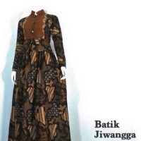 Jual Baju Batik Gamis Monalisa Hitam, Bahan Katun Halus, Busui Murah