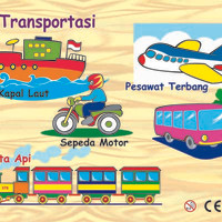 Jual Puzzle Alat transportasi mainan edukatif edukasi anak Kayu ape TK Paud Murah