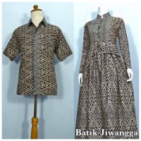 Jual Baju Couple Sarimbit Batik Gamis Wanita Mayang Hitam, Busui Murah