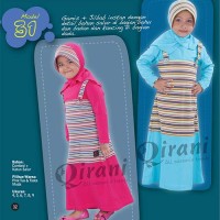 Gamis Jilbab Qirani Kids Anak Muslimah QK31