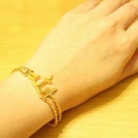 Gelang Nama Lapis Emas Font Arab|Fashion |Aksesoris |Jewelry |Bracelet