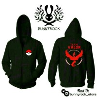 Jual Jaket Hoodie Zipper POKEMON GO TEAN VALOR Murah