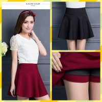 Jual rok celana flare skirt a line cotton rok korea import bawahan wanita Murah
