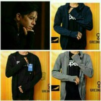 Jual jaket rajut ariel - green light - sweater knite premium Murah