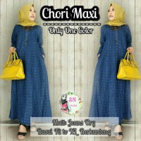 gamis jeans : chori maxi