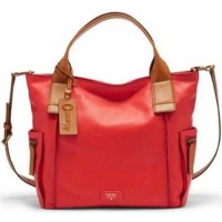 Tas Fossil Emerson Satchel Large Tomato