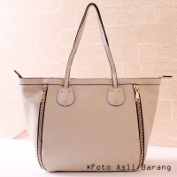 TAS PUTIH RICE IMPOR JALAN MAL TENTENG KOREA TOTE HANDBAG WANITA GAUL