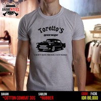 Jual Kaos Fast Furous Toretto's Garage (F-436) Murah