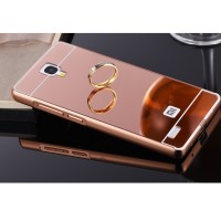 Jual XIAOMI REDMI NOTE/1/4G ROSEGOLD/PINK ALUMINIUM BUMPER MIROR CASE/XIOMI Murah