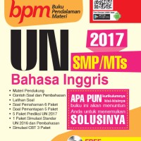 Jual BUKU PENDALAMAN MATERI (BPM) UN B. INGGRIS SMP/MTs 2017 Murah