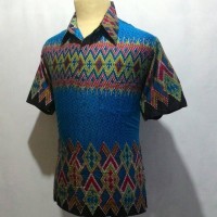 Jual Kemeja Baju Batik Pekalongan Pria Cowok Laki Motif Songket C17 Murah
