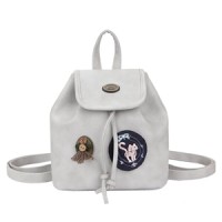 Tas Batam TSF1182 GRAY, Tas Wanita, Tas Ransel, Tas Punggung, Tas Unik