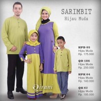 Qirani Sarimbit - Hijau Muda 01 - Jual Hijab dan Baju Muslim Keluarga