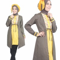Jeehana Navari - Tunic Katun -Baju Wanita Muslim Atasan Busana Blus