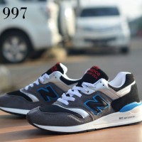sepatu NB 997 premium grey black casual pria