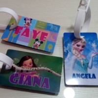 Jual custom bag tag / luggage tag / id card / Label Tas / Bag Label Murah