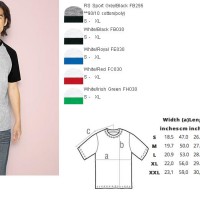 Jual kaos polos GILDAN Raglan 76500 - Premium Cotton Murah