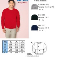 Jual kaos polos Sweater GILDAN 88000 Murah