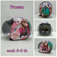 helm retro bogo anak motif frozen /helm sepeda