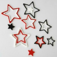 Jual 3D wall star hiasan dinding dari kayu Murah