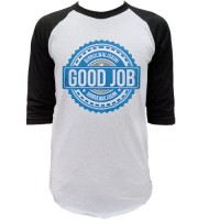 Jual Kaos Raglan Good Job Tshirt Distro Custom clothing Murah